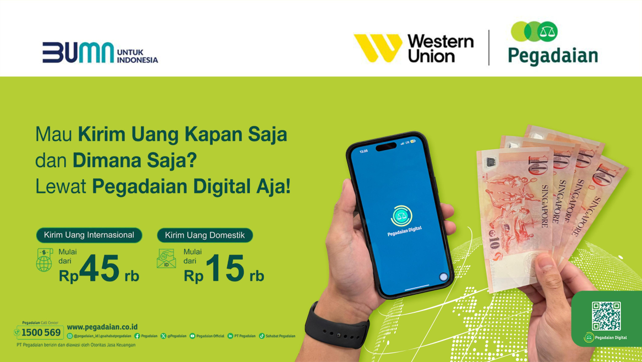 Pegadaian Digital Cara Mudah Kirim Uang Ke Luar Negeri